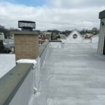 Flat Roof Coating Project using Castagra Ecodur+ - Chicago