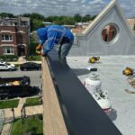 Flat Roof Coating Project using Castagra Ecodur+ - Chicago