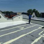 Flat Roof Coating Project using Castagra Ecodur+ - Chicago