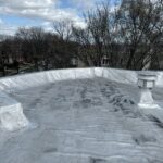 Full flat roof, chimney, and gutter residential restoration project