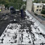 Full flat roof, chimney, and gutter residential restoration project